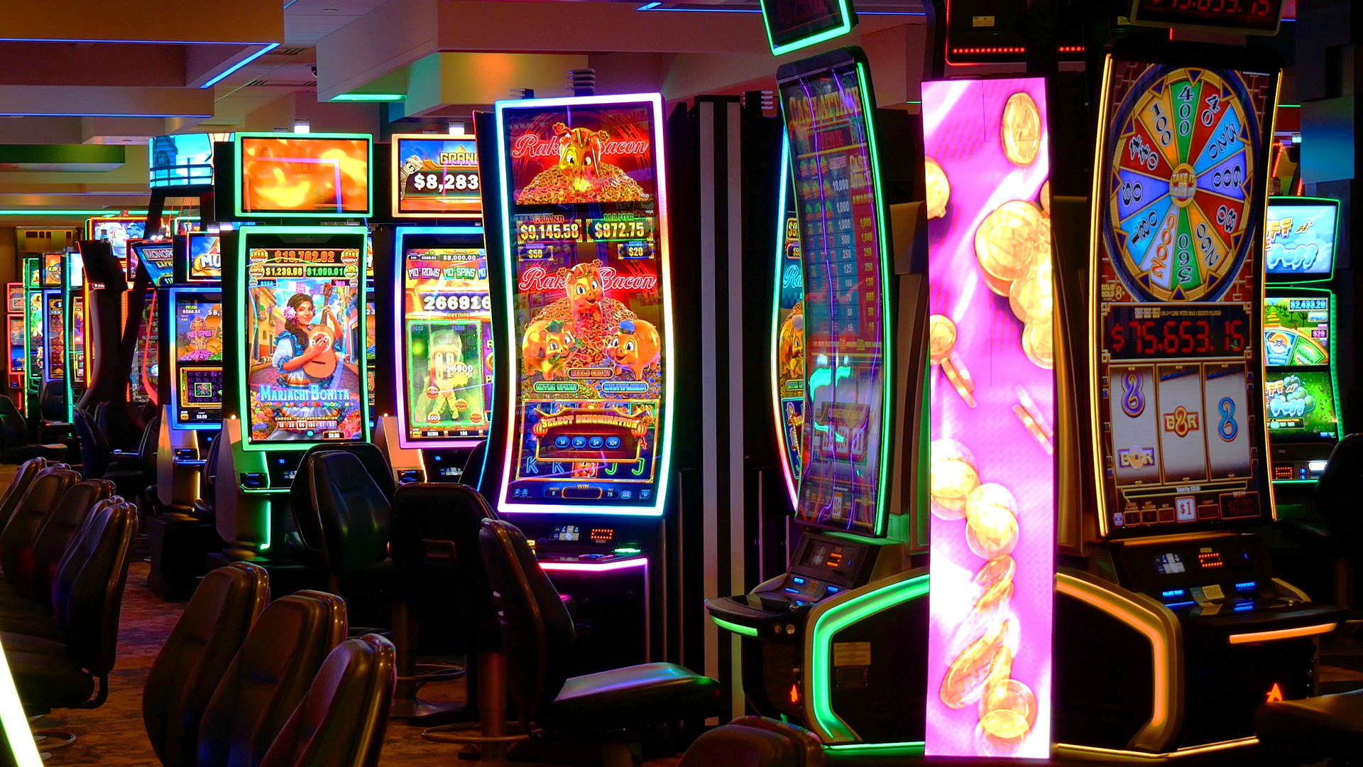 Slot machines at Casino Regina
